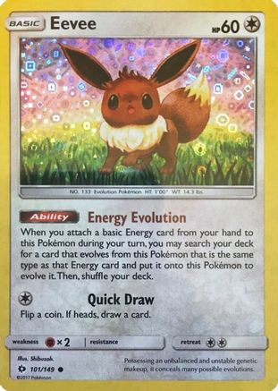 Eevee (101/149) (General Mills Promo) [Sun & Moon: Base Set]