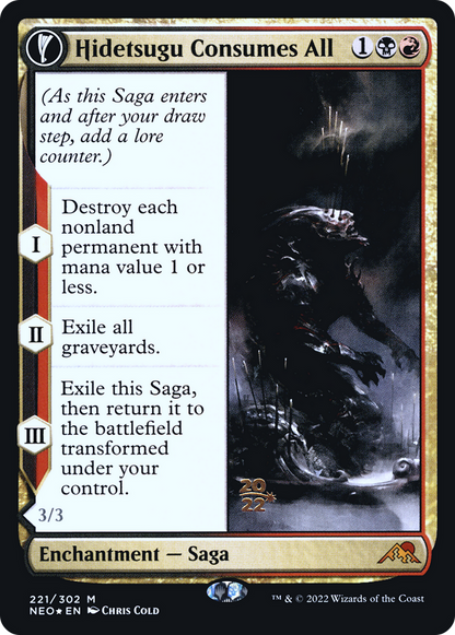 Hidetsugu Consumes All // Vessel of the All-Consuming [Kamigawa: Neon Dynasty Prerelease Promos]