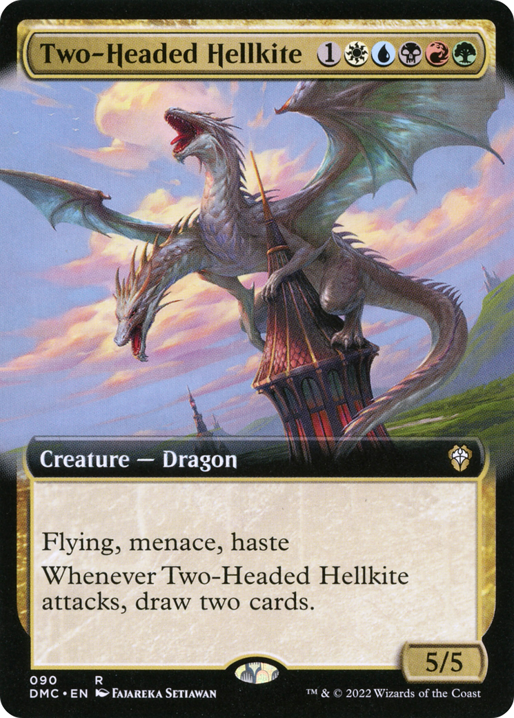 Two-Headed Hellkite (Extended Art) [Dominaria United Commander]