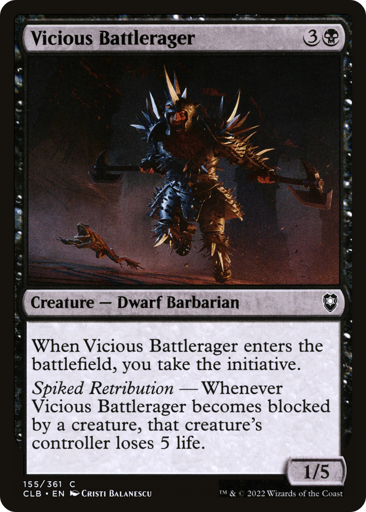 Vicious Battlerager [Commander Legends: Battle for Baldur's Gate]