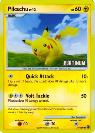 Pikachu (70/100) [Burger King Promos: 2009 Collection]