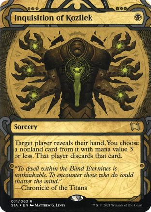 Inquisition of Kozilek (Foil Etched) [Strixhaven: School of Mages Mystical Archive]