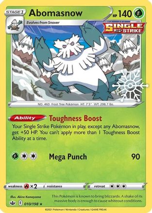 Abomasnow (Holiday Calendar) 010/198 - Miscellaneous Cards & Products Holofoil - Promo