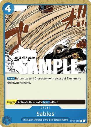 Sables [Starter Deck: The Seven Warlords of The Sea]