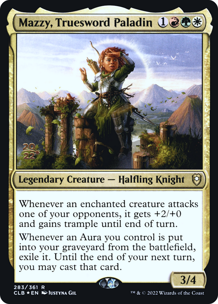 Mazzy, Truesword Paladin [Commander Legends: Battle for Baldur's Gate Prerelease Promos]