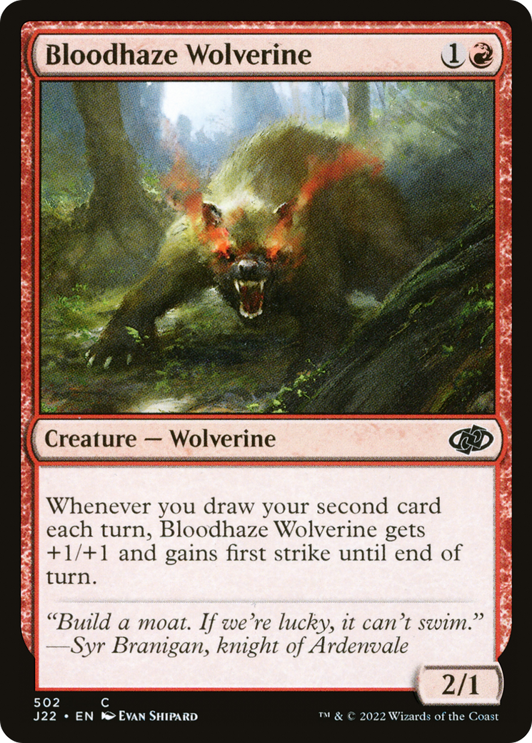 Bloodhaze Wolverine [Jumpstart 2022]