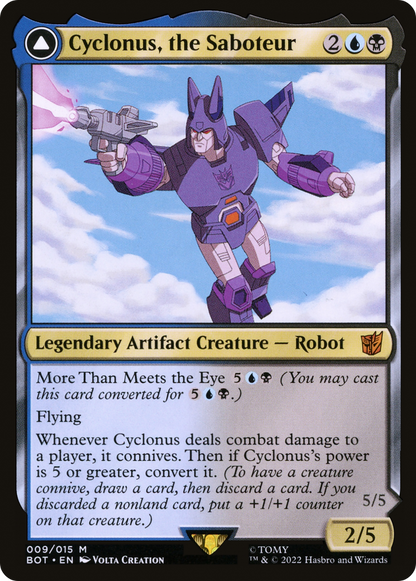Cyclonus, the Saboteur // Cyclonus, Cybertronian Fighter [Transformers]