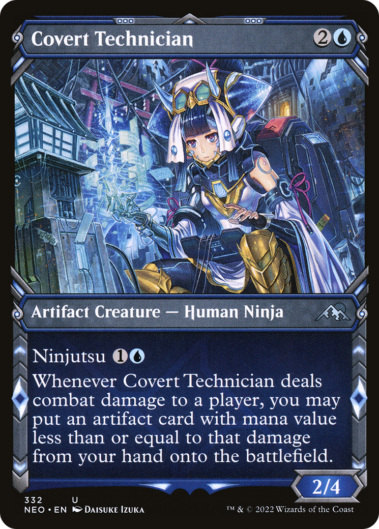 Covert Technician (Showcase Ninja) [Kamigawa: Neon Dynasty]