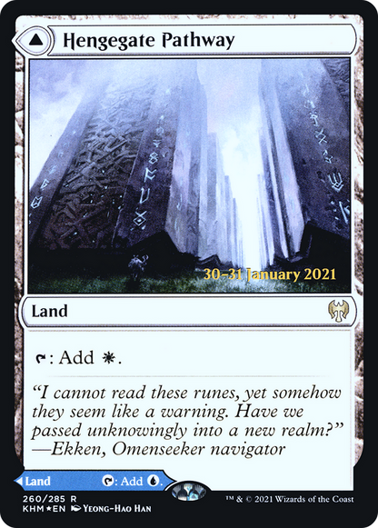 Hengegate Pathway // Mistgate Pathway [Kaldheim Prerelease Promos]