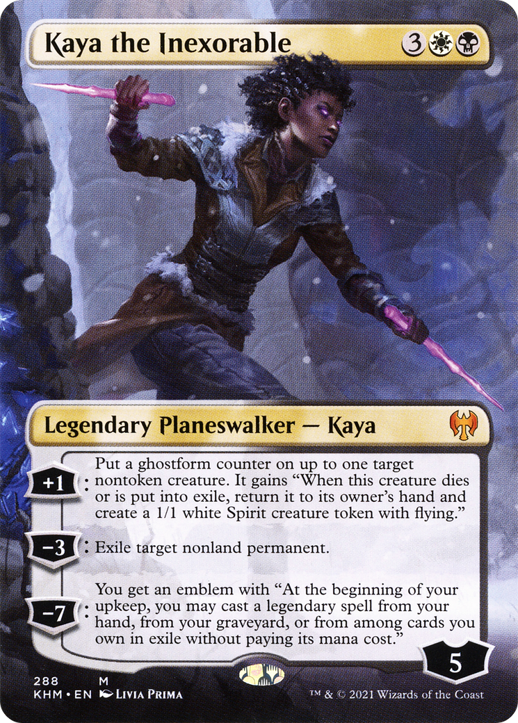 Kaya the Inexorable (Borderless) [Kaldheim]