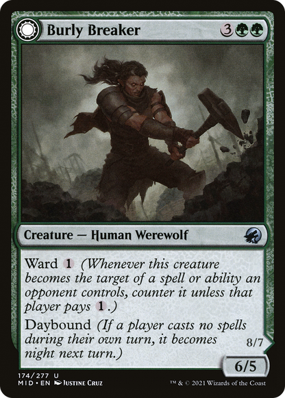 Burly Breaker // Dire-Strain Demolisher [Innistrad: Midnight Hunt]