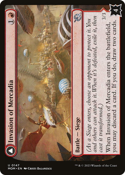Invasion of Mercadia // Kyren Flamewright [March of the Machine]