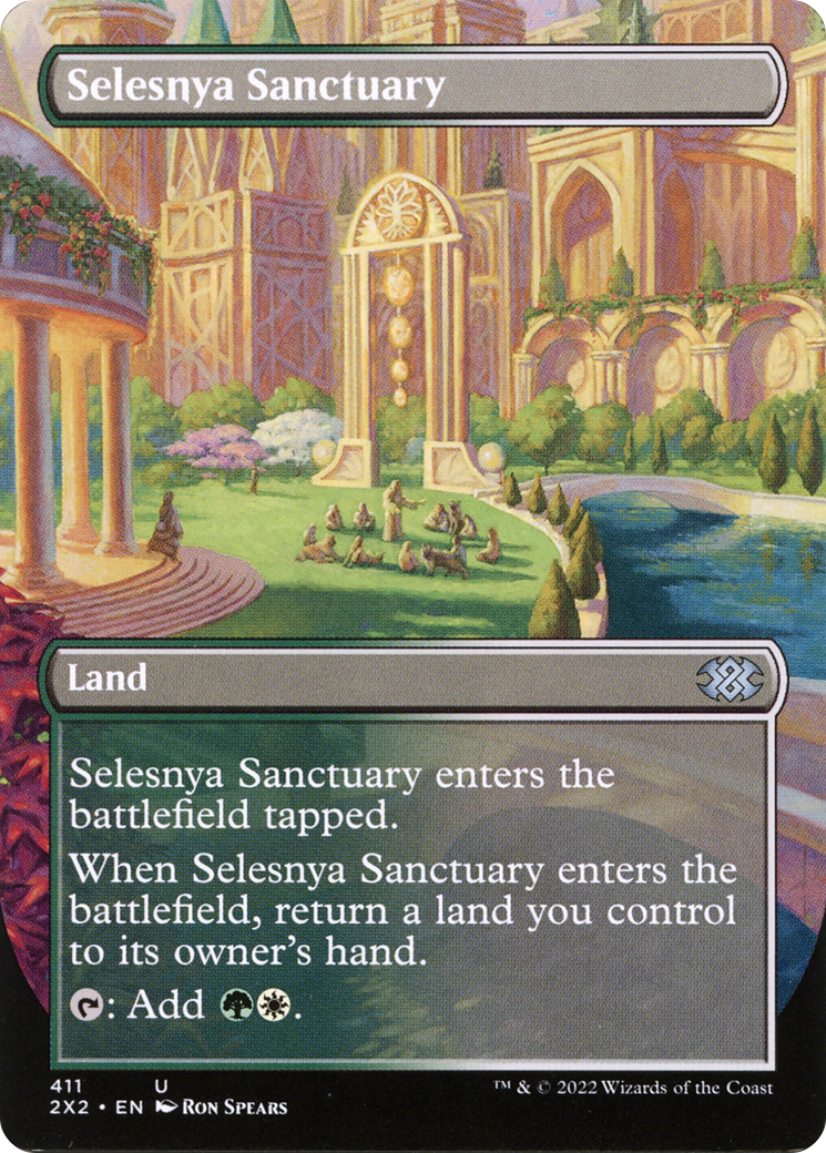 Selesnya Sanctuary (Borderless Alternate Art) [Double Masters 2022]
