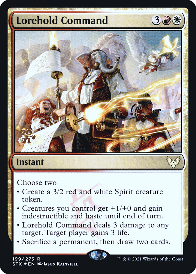 Lorehold Command [Strixhaven: School of Mages Prerelease Promos]