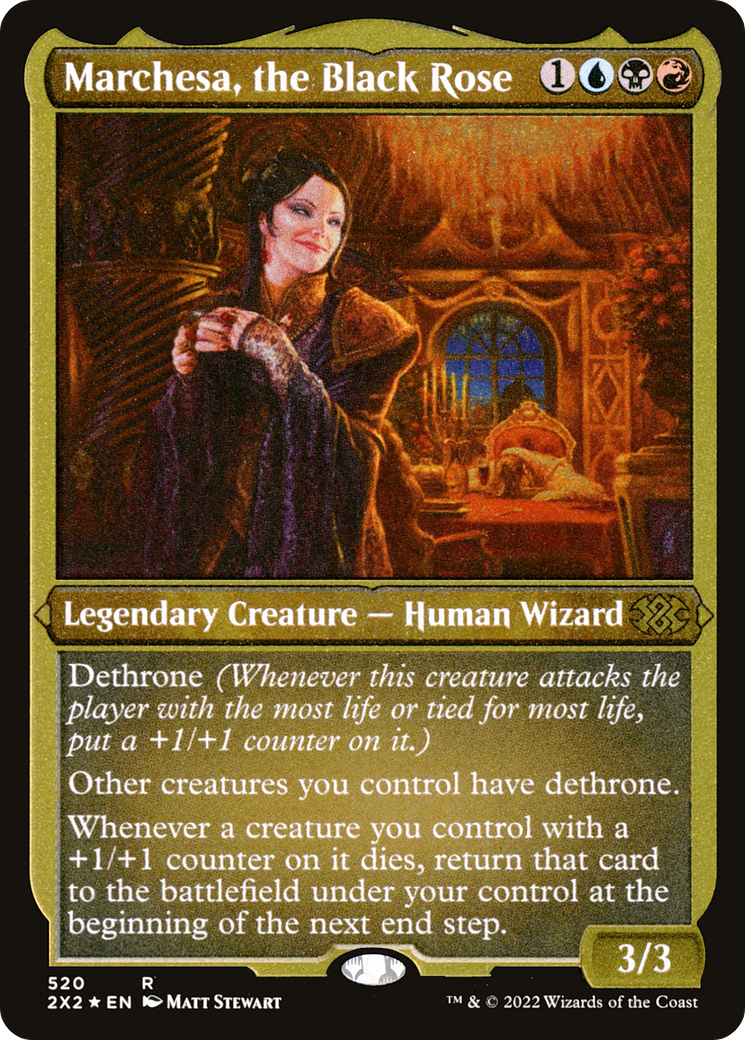 Marchesa, the Black Rose (Foil Etched) [Double Masters 2022]