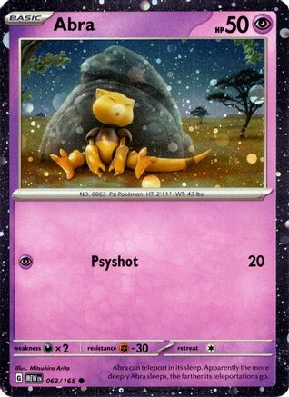 Abra (Cosmos Holo) 063/165 - Miscellaneous Cards & Products Holofoil - Promo