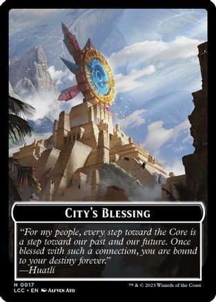 City's Blessing // Vampire (0004) Double-Sided Token [The Lost Caverns of Ixalan Commander Tokens]