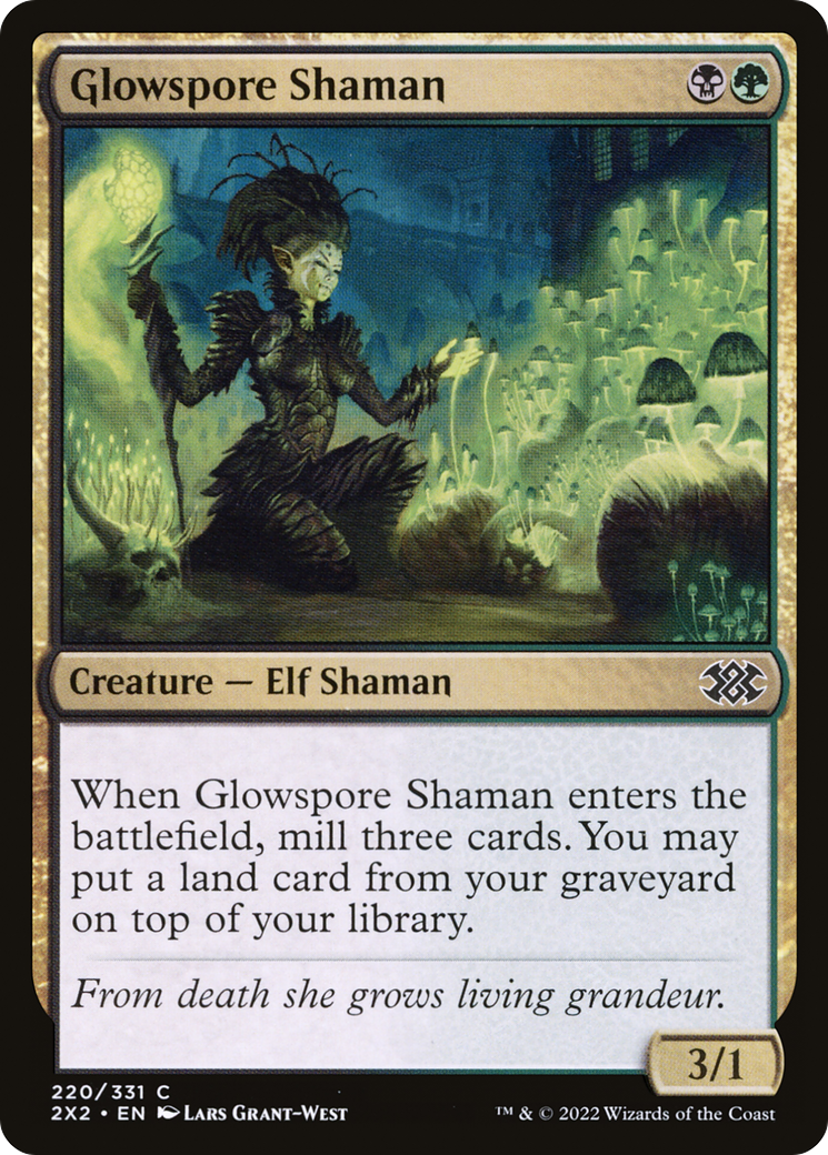 Glowspore Shaman [Double Masters 2022]