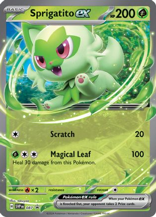 Sprigatito ex 087- SV Scarlet & Violet Promo Cards Holofoil - Promo