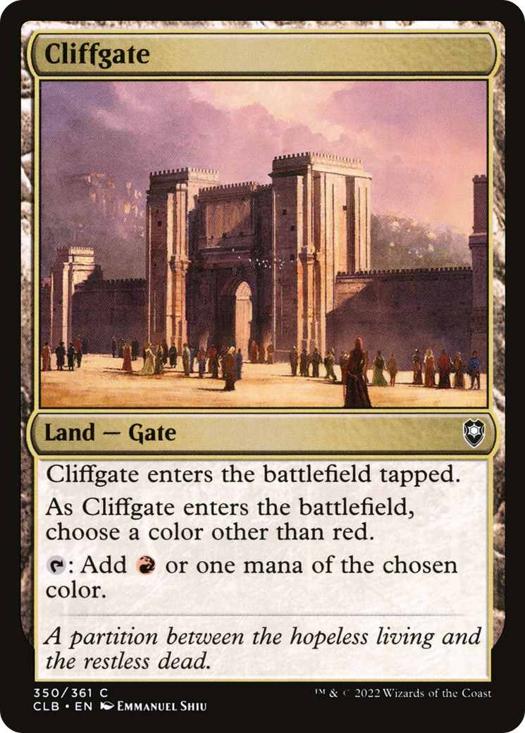 Cliffgate [Commander Legends: Battle for Baldur's Gate]