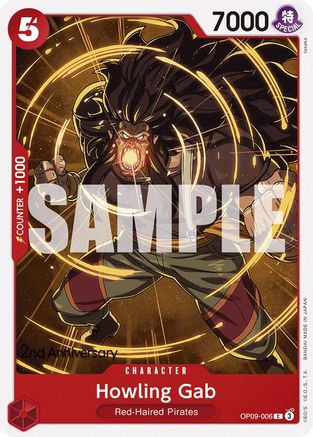 Howling Gab [Emperors in the New World: 2nd Anniversary Tournament Cards]