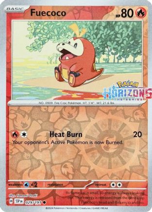 Fuecoco 029/191 - Miscellaneous Cards & Products Reverse Holofoil - Common