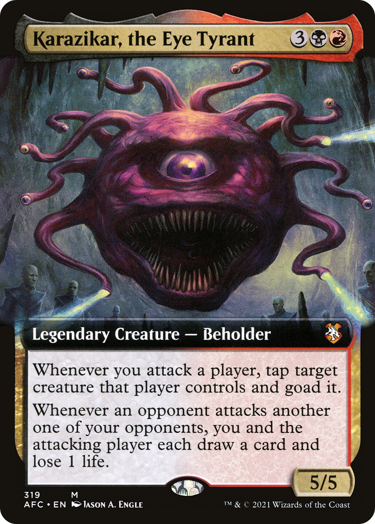 Karazikar, the Eye Tyrant (Extended Art) [Dungeons & Dragons: Adventures in the Forgotten Realms Commander]