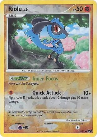 Riolu (Cracked Ice Holo) 016- Miscellaneous Cards & Products Holofoil - Common