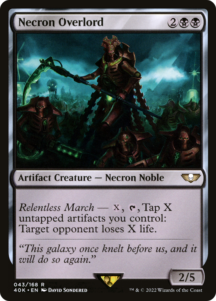 Necron Overlord [Warhammer 40,000]