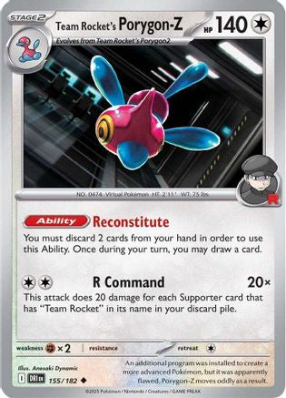 Team Rocket's Porygon-Z (155/182) [Scarlet & Violet: Destined Rivals]