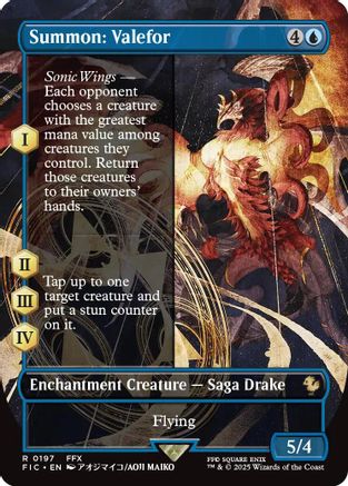 Summon: Valefor (Borderless) [FINAL FANTASY Commander]