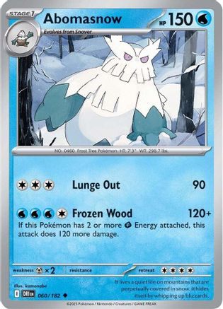 Abomasnow 060- SV10 Destined Rivals  - Uncommon