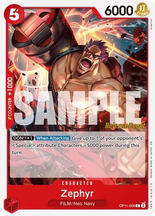 Zephyr [A Fist of Divine Speed Release Event Cards]