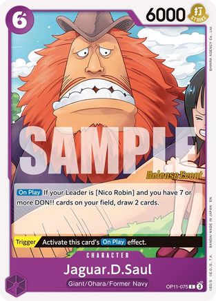 Jaguar.D.Saul [A Fist of Divine Speed Release Event Cards]