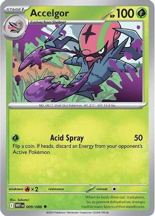 Accelgor 009- SV White Flare  - Uncommon