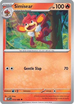 Simisear (015/086) [Scarlet & Violet: White Flare]