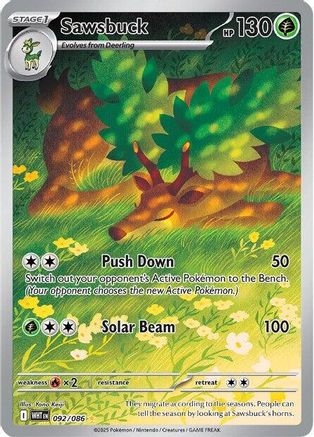 Sawsbuck (092/086) [Scarlet & Violet: White Flare]