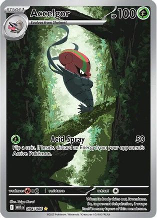 Accelgor 094/086 - SV White Flare Holofoil - Illustration Rare
