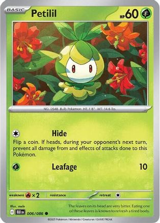 Petilil (006/086) [Scarlet & Violet: Black Bolt]