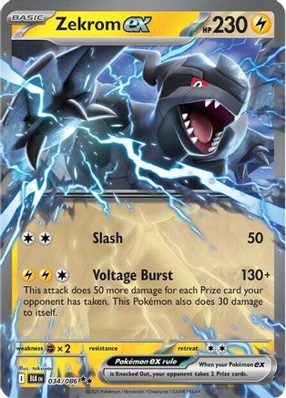 Zekrom ex (034/086) [Scarlet & Violet: Black Bolt]