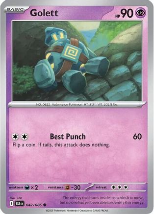 Golett (042/086) [Scarlet & Violet: Black Bolt]