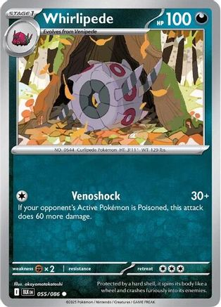 Whirlipede (055/086) [Scarlet & Violet: Black Bolt]
