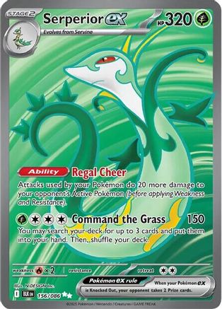 Serperior ex (156/086) [Scarlet & Violet: Black Bolt]