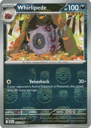 Whirlipede (055/086) (Master Ball Pattern) [Scarlet & Violet: Black Bolt]