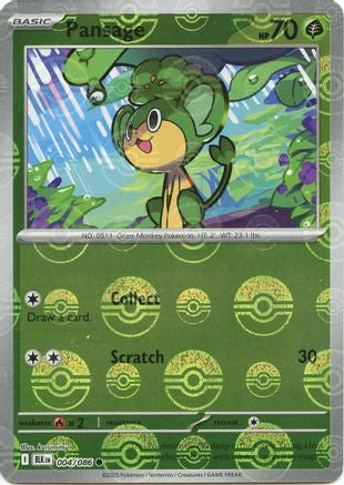 Pansage (004/086) (Poke Ball Pattern) [Scarlet & Violet: Black Bolt]