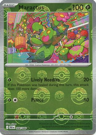 Maractus (008/086) (Poke Ball Pattern) [Scarlet & Violet: Black Bolt]