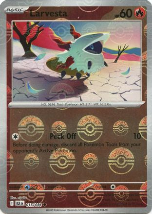 Larvesta (015/086) (Poke Ball Pattern) [Scarlet & Violet: Black Bolt]
