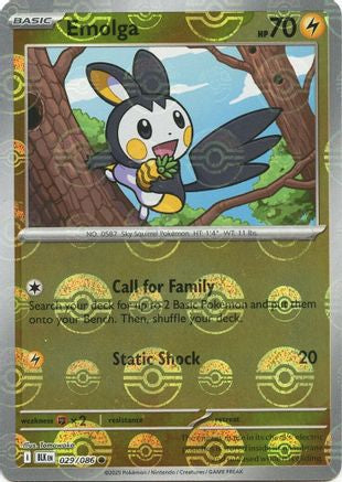 Emolga (029/086) (Poke Ball Pattern) [Scarlet & Violet: Black Bolt]