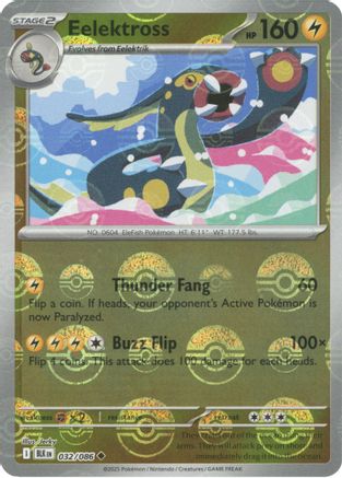 Eelektross (032/086) (Poke Ball Pattern) [Scarlet & Violet: Black Bolt]