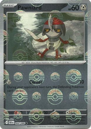 Pawniard (064/086) (Poke Ball Pattern) [Scarlet & Violet: Black Bolt]
